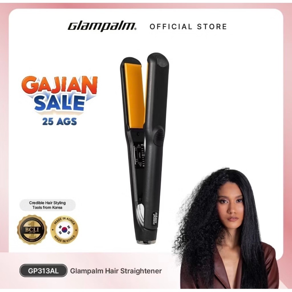 Glampalm Hair Straightener GP313AL Ceramic Plates