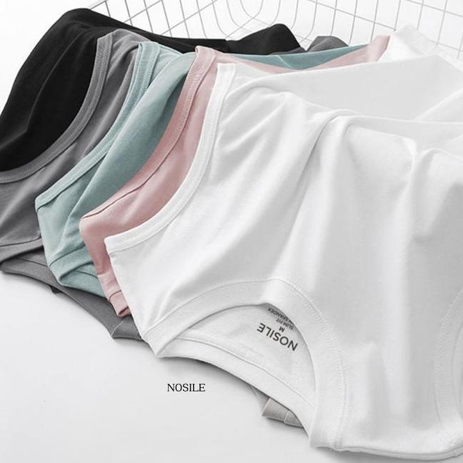 Nosile Kaos Singlet Pria Polos Lekbong Cotton Combed 40S