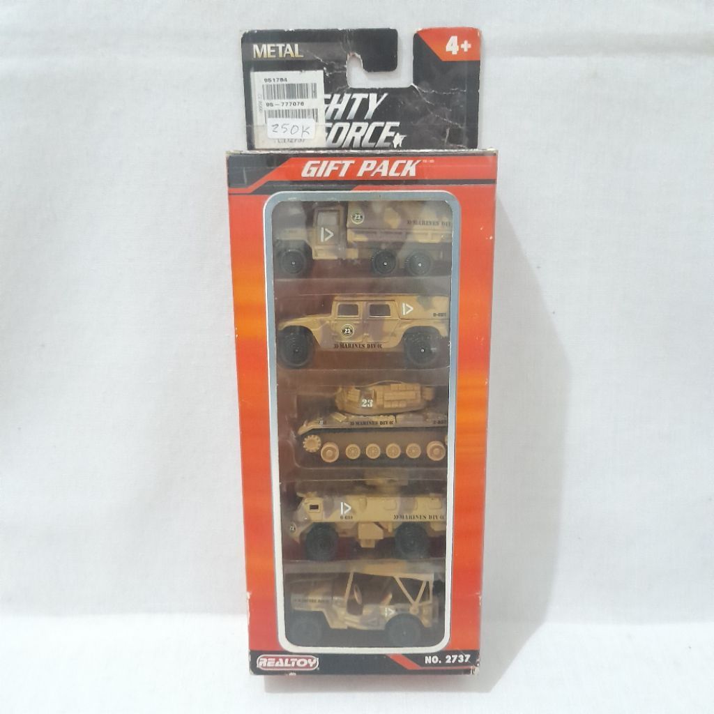 Realtoy Mighty Force Military Series Gift Pack - Isi 5 Pcs Diecast Metal Skala 1:64 Marine Div Army 