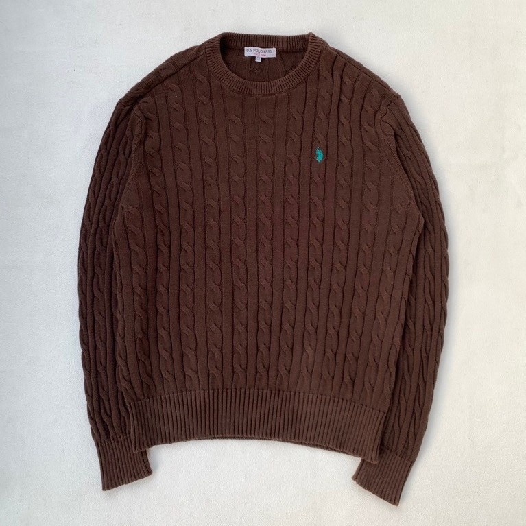 CABLE KNIT POLO USPA ASN ORIGINAL