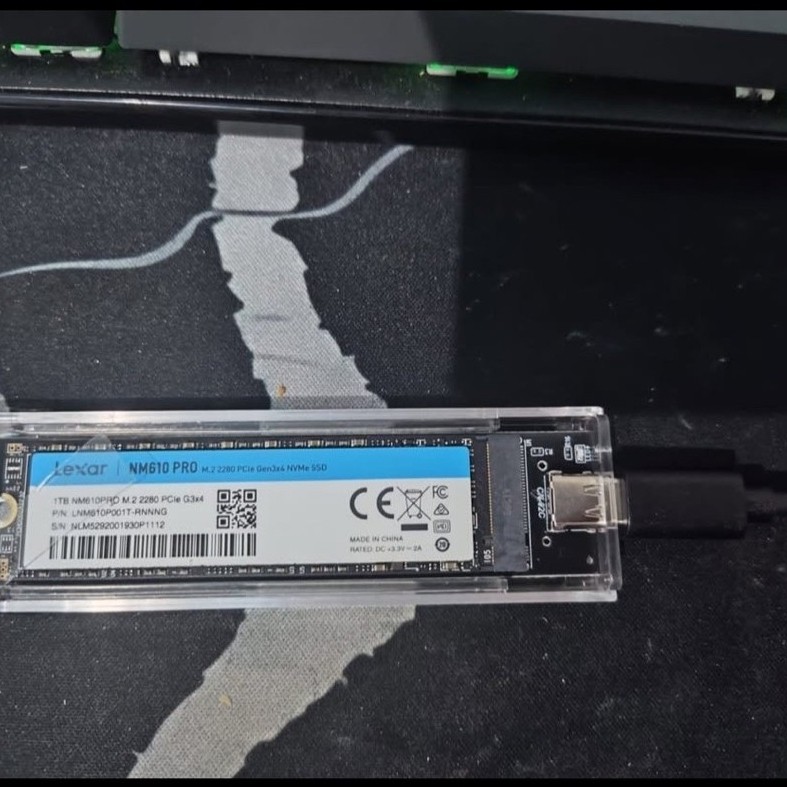 Preloved SSD NVMe Lexar NM610 pro gen 3 1TB