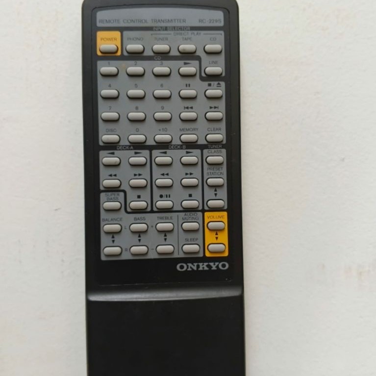 REMOTE REMOT TRANSMITTER ONKYO RC-229S ORIGINAL ASLI