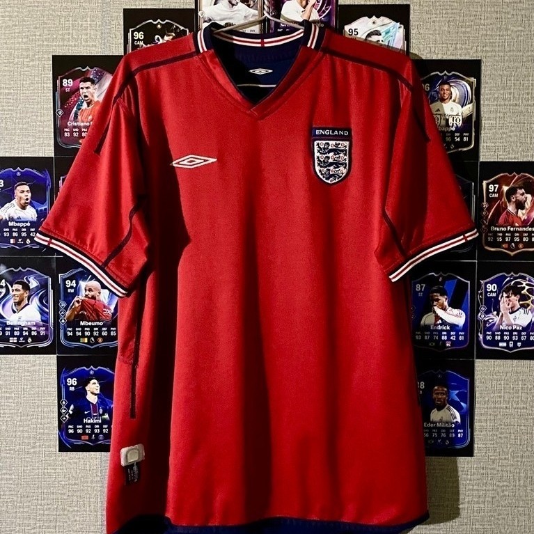 Jersey England Away 2002 Reversible Original