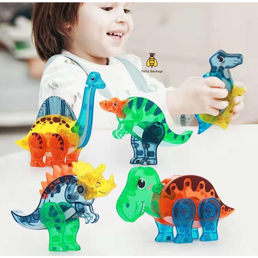 Animal Dino Magnetic Tiles|Mainan Edukasi | Tata Edutoys mainan