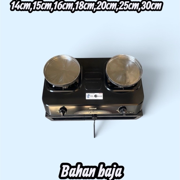 Paket Kompor Leker Putar 2 Tungku Anti Lengket