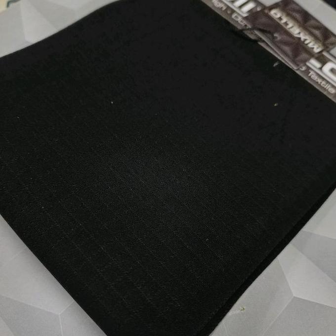 Kain Seragam Satpol Pp /Hitam / Cream Luster Kotak Ripstok Kualitas Premium Textile
