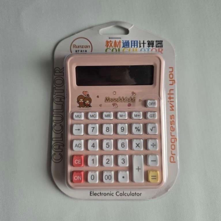 Monchhichi Calculator Pink