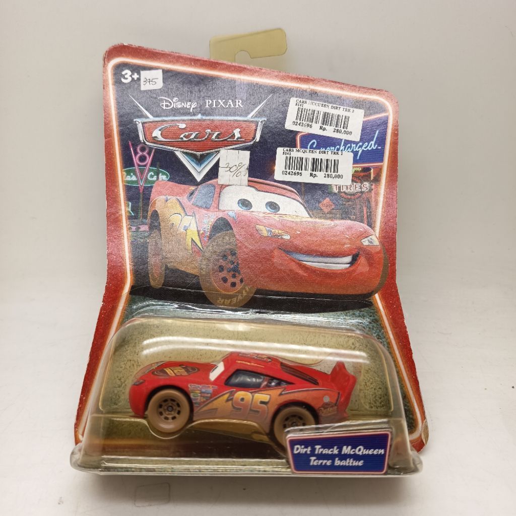Disney Pixar Cars Supercharged Dirt Track McQueen Mattel