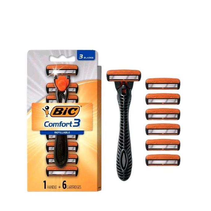 Bic Comfort3 Pisau Cukur Gilletemach3 Gillete Proglide Harry'S Value Pack  Alat Cukur Import [Ori] E