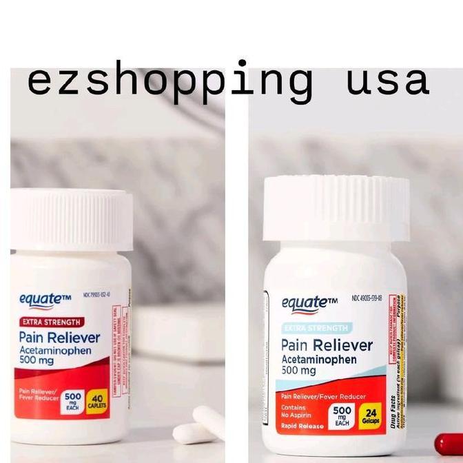 Equate Extra Streng Pain Relief Acetaminophen 500Mg [Ori] Ez