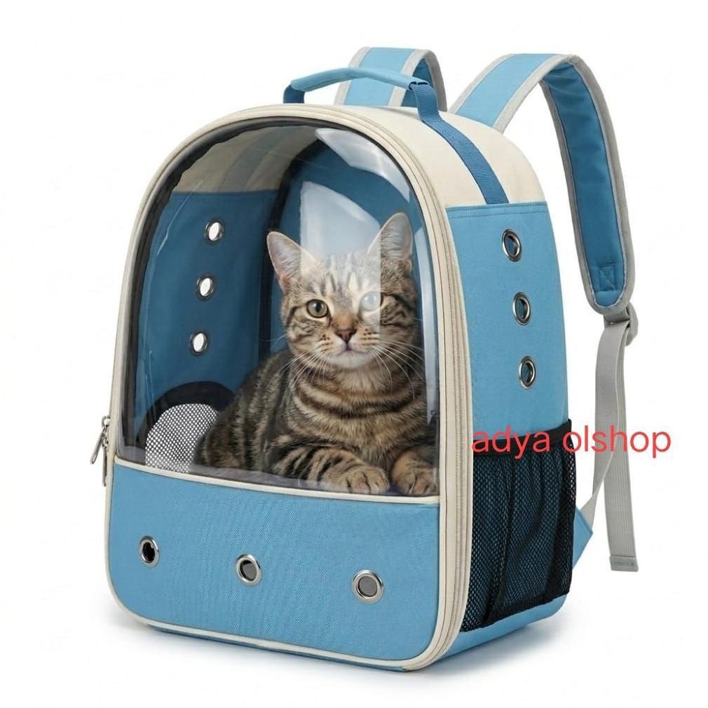 NEWW tas ,pet cargo tas kucing hewan peliharaan pet cargo travel  transparan waterproof