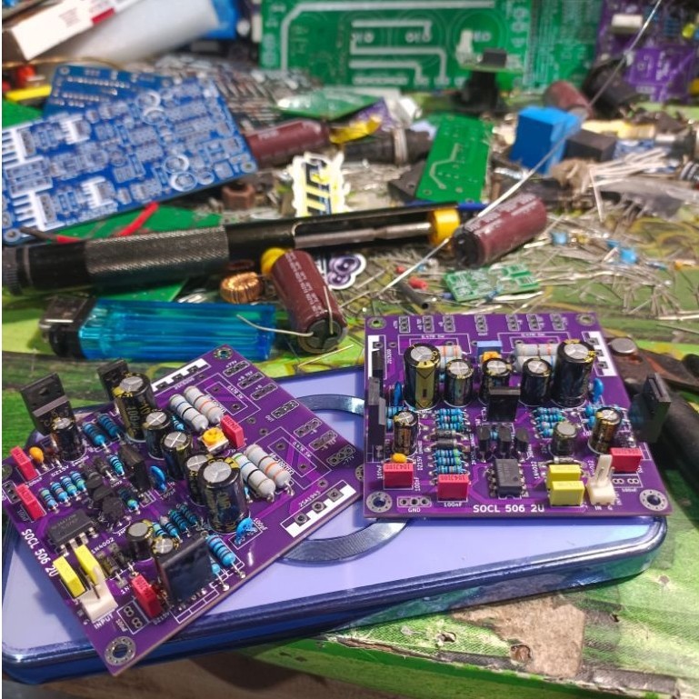 Kit Driver Power Amplifier SOCL 506 2U PCB Double Layer Fiber Premium Berkualitas