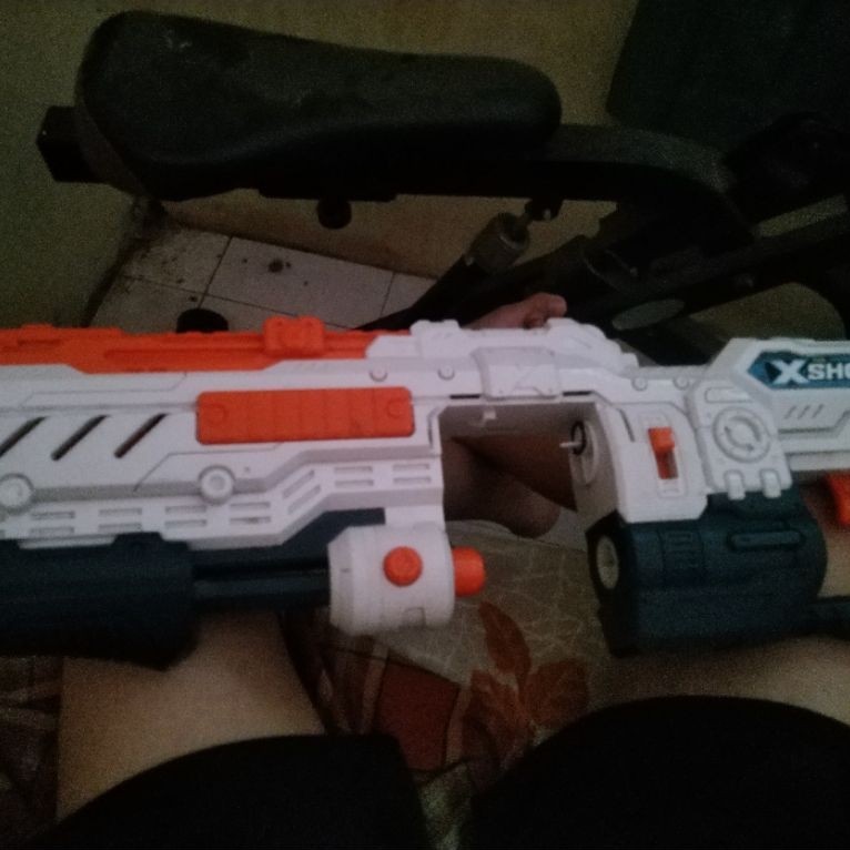 NERF XSHOT Turbo Advance Mainan Tembakan Preloved Minus Drum Magazine