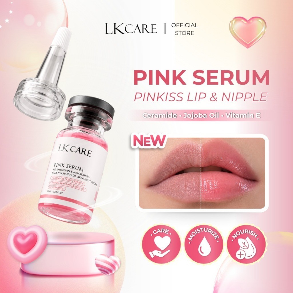 LKCARE Pink Serum Lip & Nipple 10ml | Serum Bibir & Puting