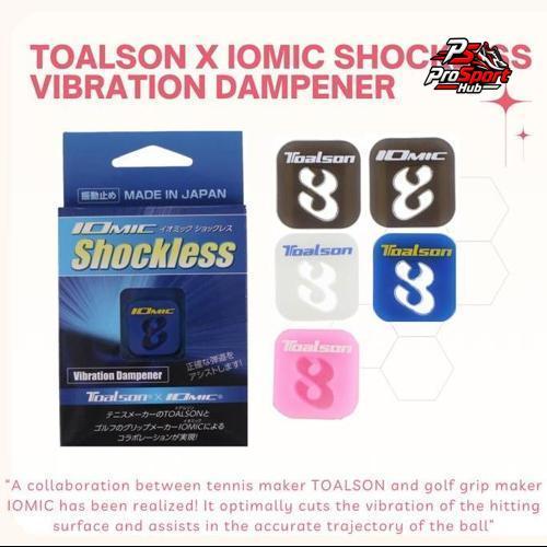 Toalson x Iomic Shockless Vibration Dampener Tennis - Anti Getar Raket Tenis