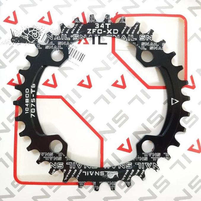 Chainring 34T BCD104 Sepeda singgle speed narrow wide chainring