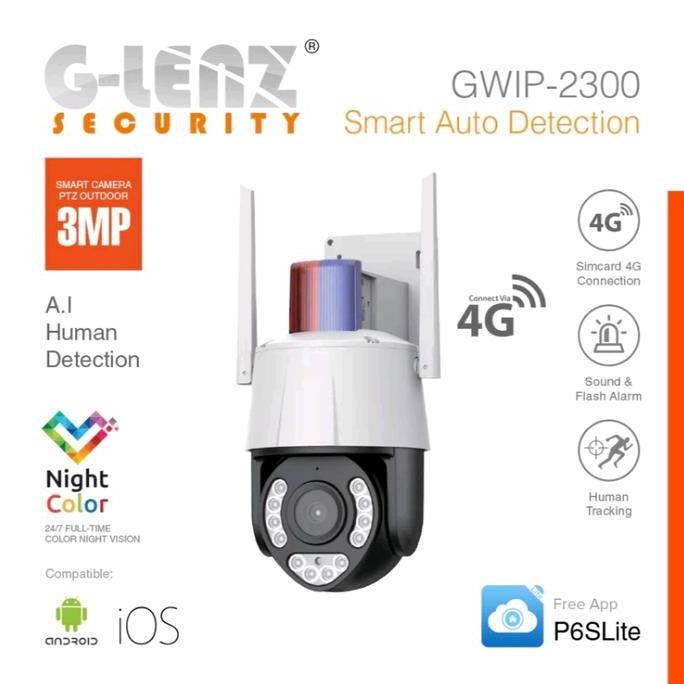 Espio - Ip Glenz Cctv Sim Card 4G (3 Mp) Ptz Camera - Gwip 2300 P6Slite