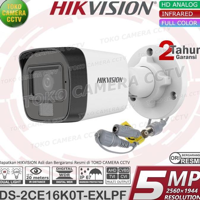 Espio - Kamera Cctv Outdoor 5Mp Colorvu Hikvision Cctv Outdoor 3K Dual Light