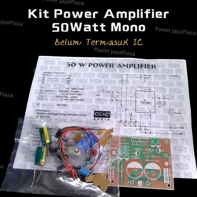 KIT 50WATT MONO POWER AMPLIFIER TDA7294 (BELUM TERMASUK IC ) PJP79