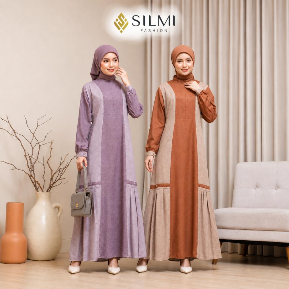 Murah Silmi | Zarin - Gamis Polos Simple Elegan