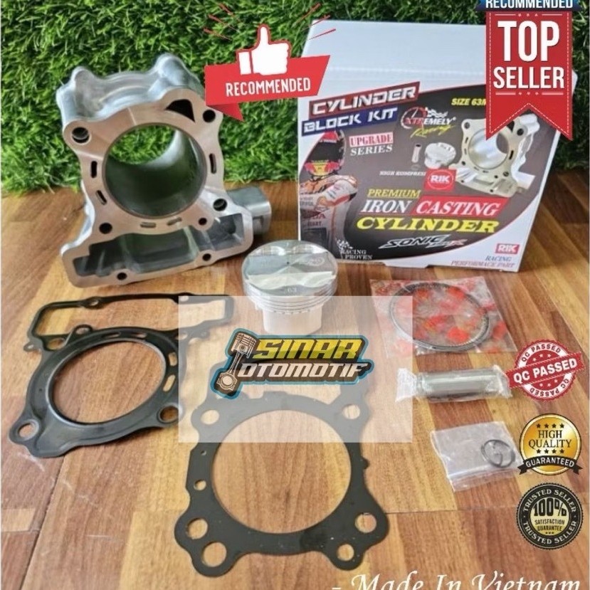 Blok sehet komplit XTR Xtreme Racing Sonic Supra GTR 150 All New cb150 cbr150 LED 63mm