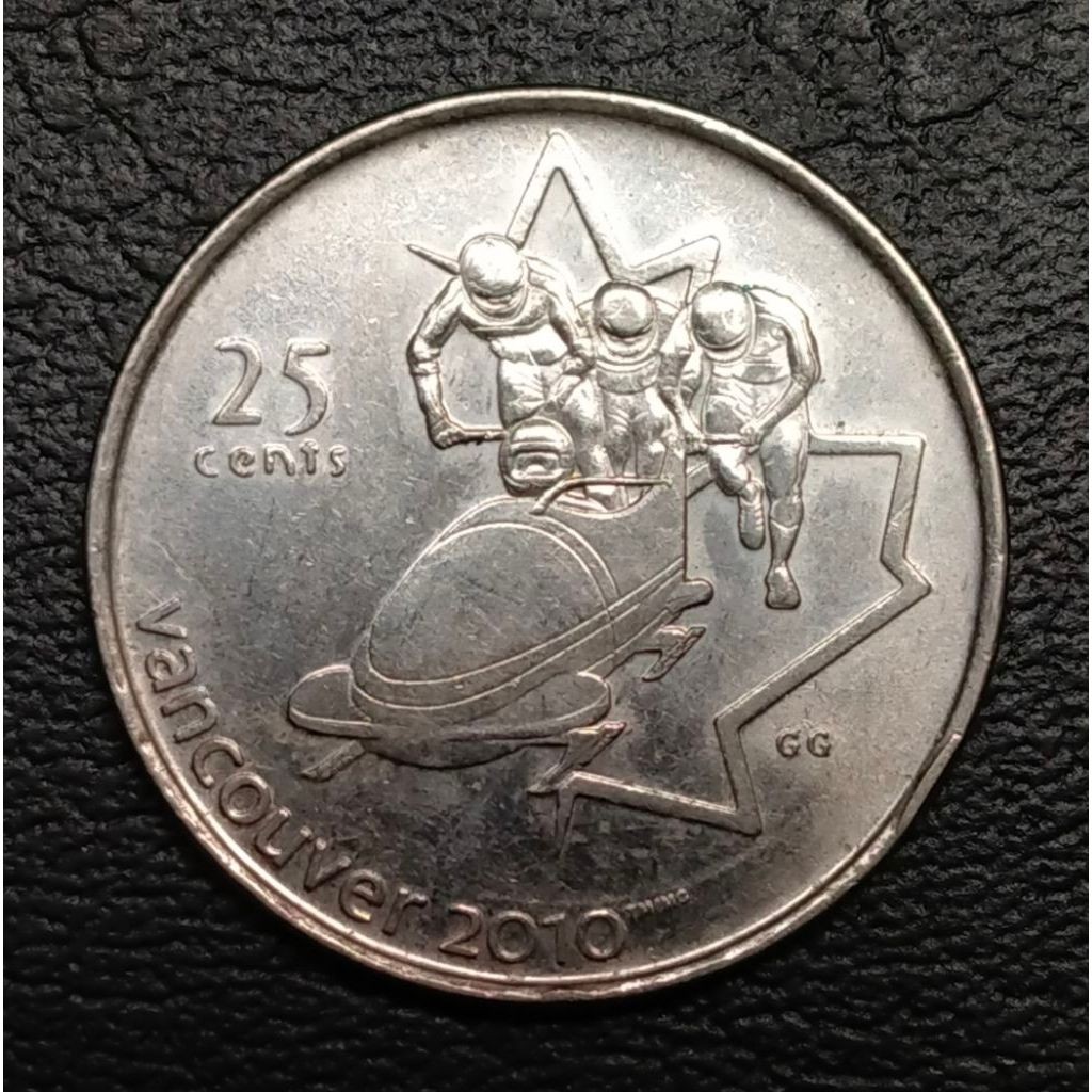 Koin Canada 25 Cent Vancouver 2008 commemorative koleksi unik