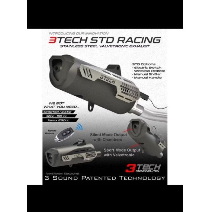 SILENCER ONLY KNALPOT STD 1 STD 2 3TECH RACING EVOLUTION ORIGINAL