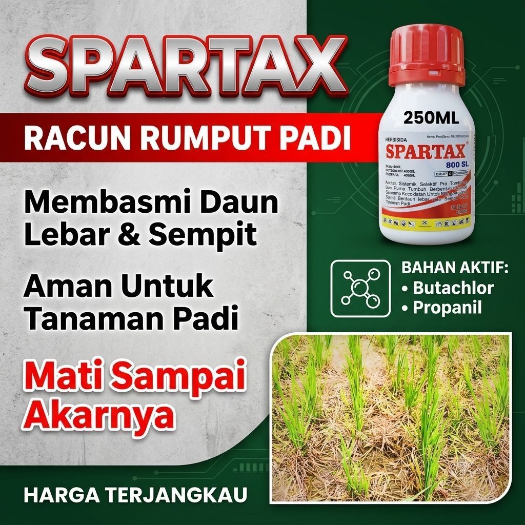 HERBISIDA SISTEMIK - Spartax Racun Rumput Padi