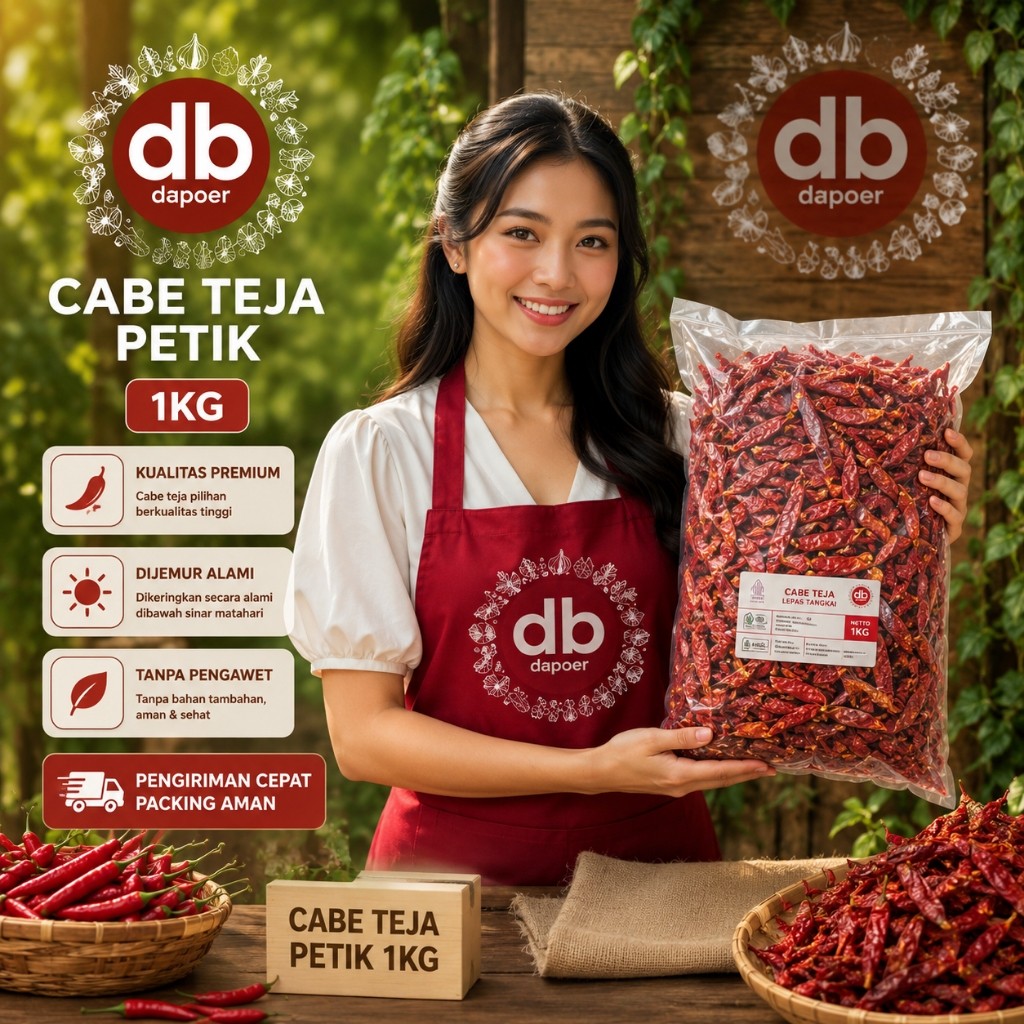 Cabe Kering 1kg | Cabe Teja