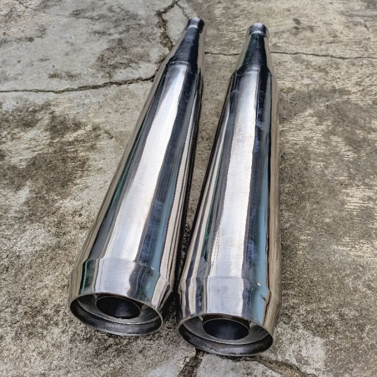 Slincer knalpot custom kanan kiri japstyle/scorpio/bobber