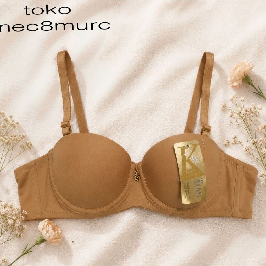BRA K201 BRA KAWAT ABG SETENGAH CUP KANCING 2 BRA PUSH UP/BUSA  SEDANG
