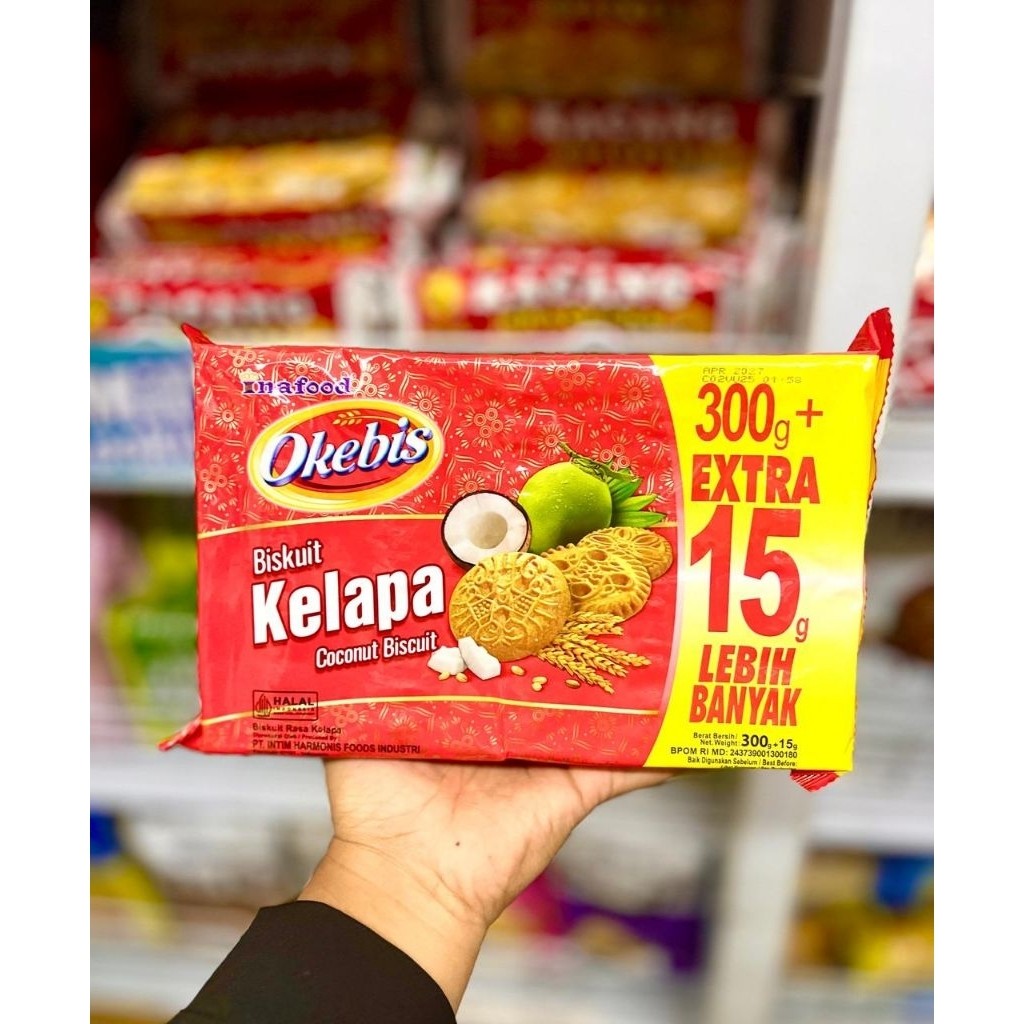 OKEBIS KELAPA 300gr (1karton)/OKEBIS KELAPA ASUL ASUL/OKEBIS KELAPA MURAH
