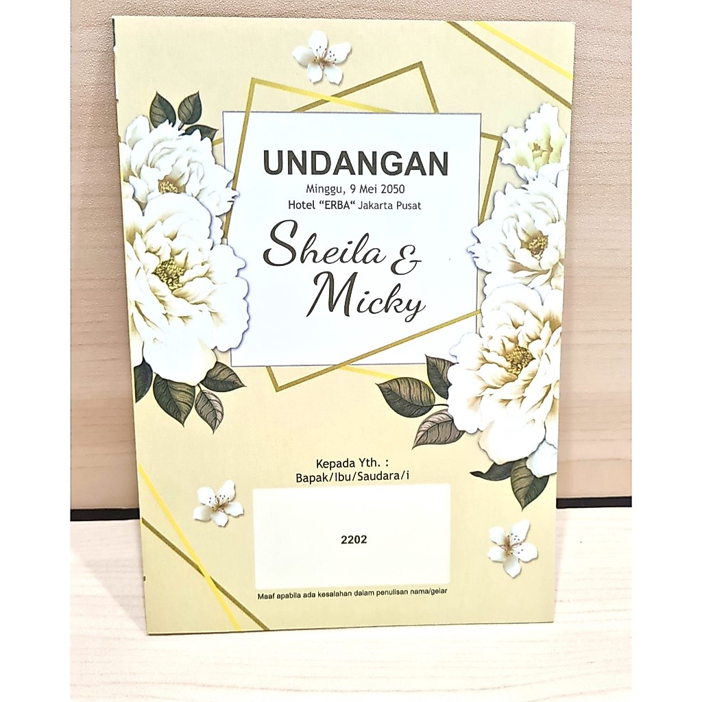 Undangan Blangko ERBA 2202