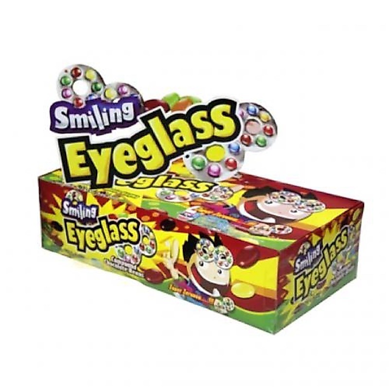 SMILING EYEGLASS PERMEN KACAMATA COKLAT KEMASAN 500