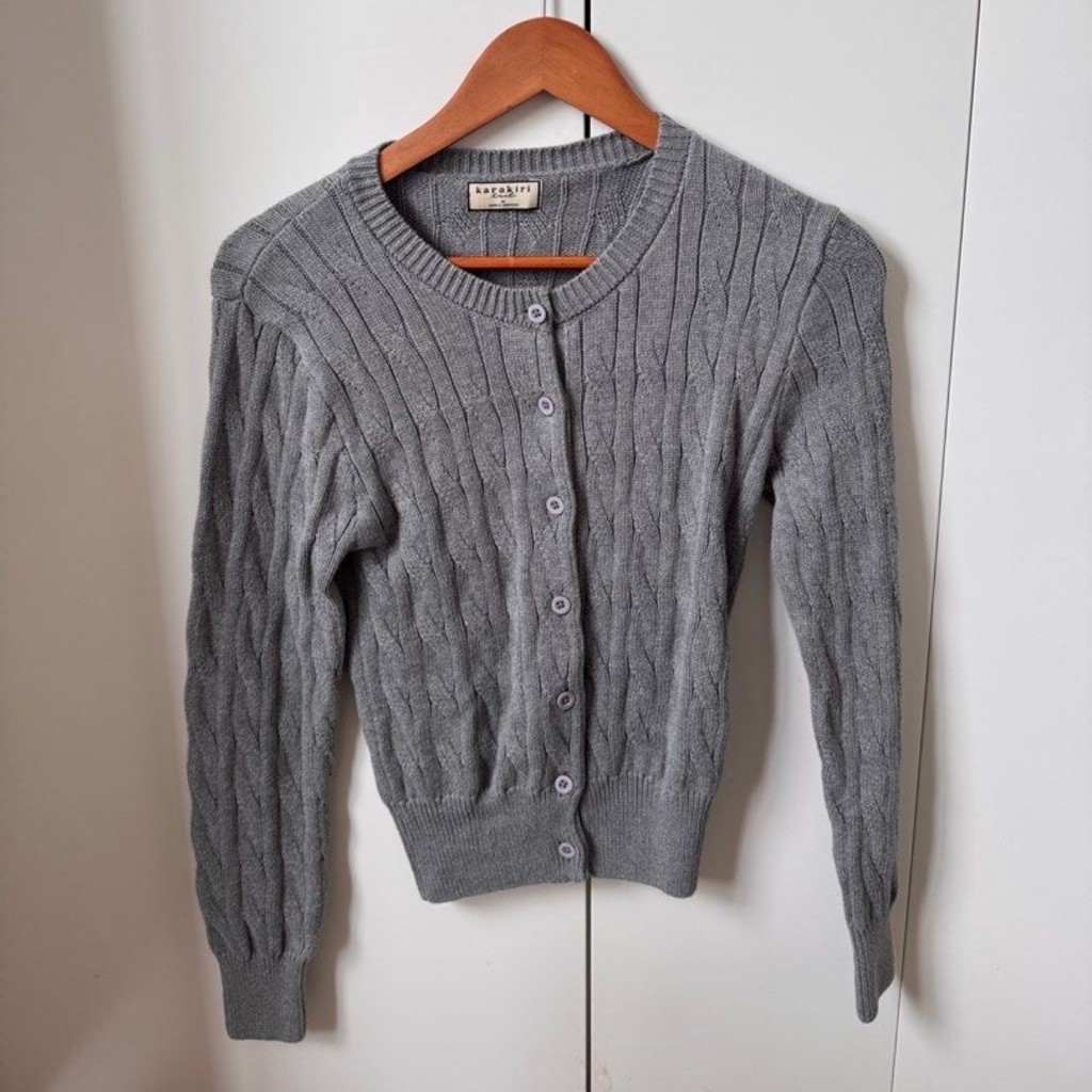 preloved Karakiri Cardigan Cable Abu