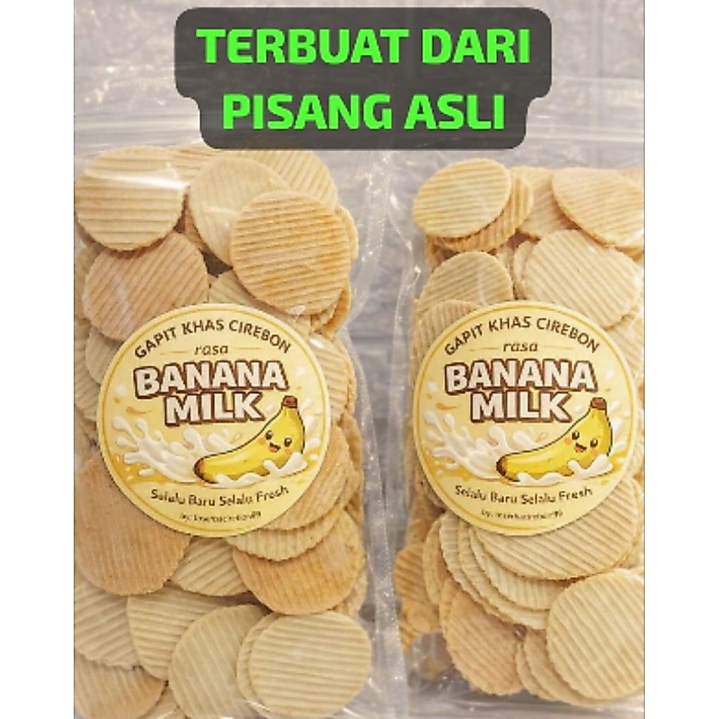 GAPIT PISANG "BANANA MILK" KHAS CIREBON / CEMILAN GAPIT CIREBON FRESH ENAK GURIH