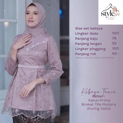 SET KEBAYA COUPLE TANIA NATALI MODERN KEBAYA WISUDA BATIK COUPLE TUNANGAN KONDANGAN LAMARAN SERAGAM 