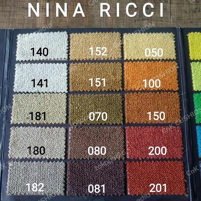 (Masterpiece) KAIN BLUDRU (SOFA MEUBEL / JOK / KURSI) ATEJA SUEDE - NINA RICCI