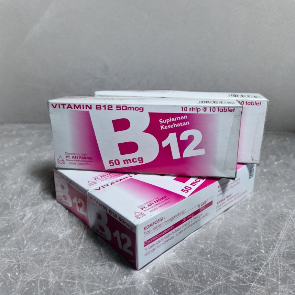 Vitamin B12 50mcg Afi | Vitamin B12 | Multivitamin B12 Murah