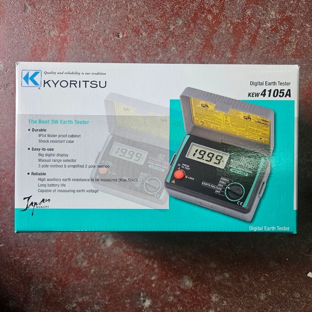 Digital Earth Tester Grounding Kyoritsu 4105A / Kyortisu 4105 Merger Tester Grounding