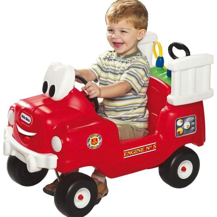 [Allthebest] Brand New Little tikes ride on cozy coupe Fire Truck not preloved