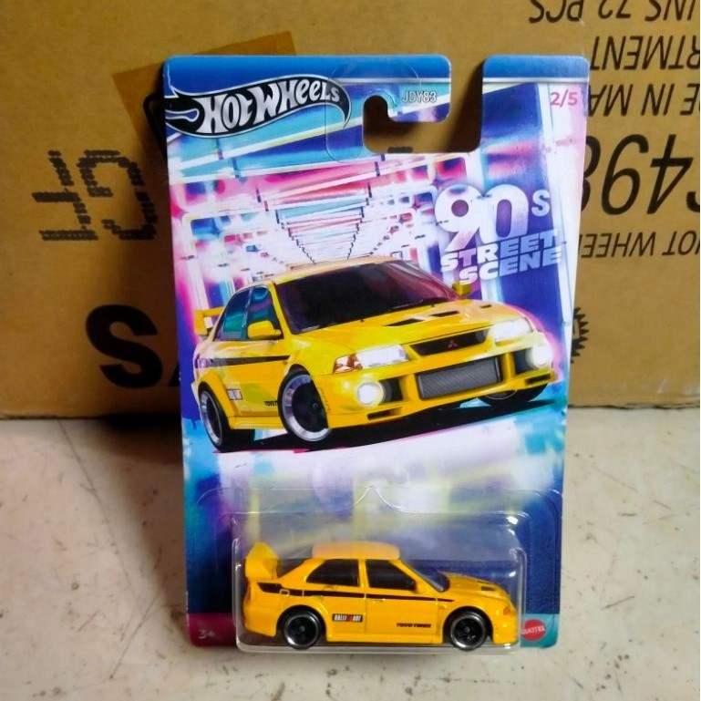 Hotwheels Mitsubishi Lancer Evolution VI 90's Street Scene