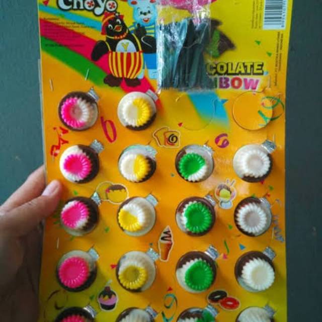 JARANG ADA COKLAT CHOYO CHOYO YOSAN JAJANAN JADUL CEMILAN COKLAT WARNA WARNJ ENAK