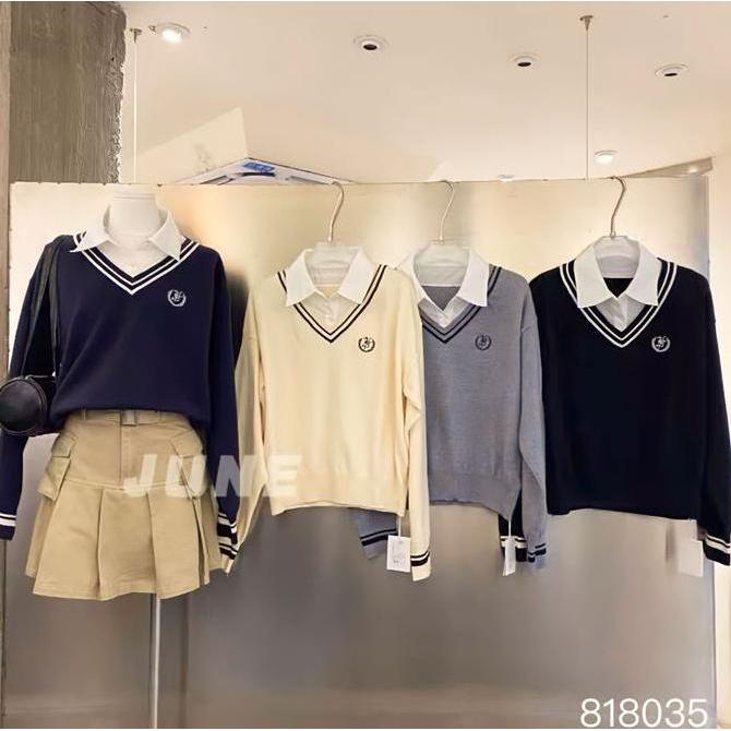 Vestir - [ Angelina ] Virginia 2In1 Top / Silk Knit Import Top / Top Import Wanita