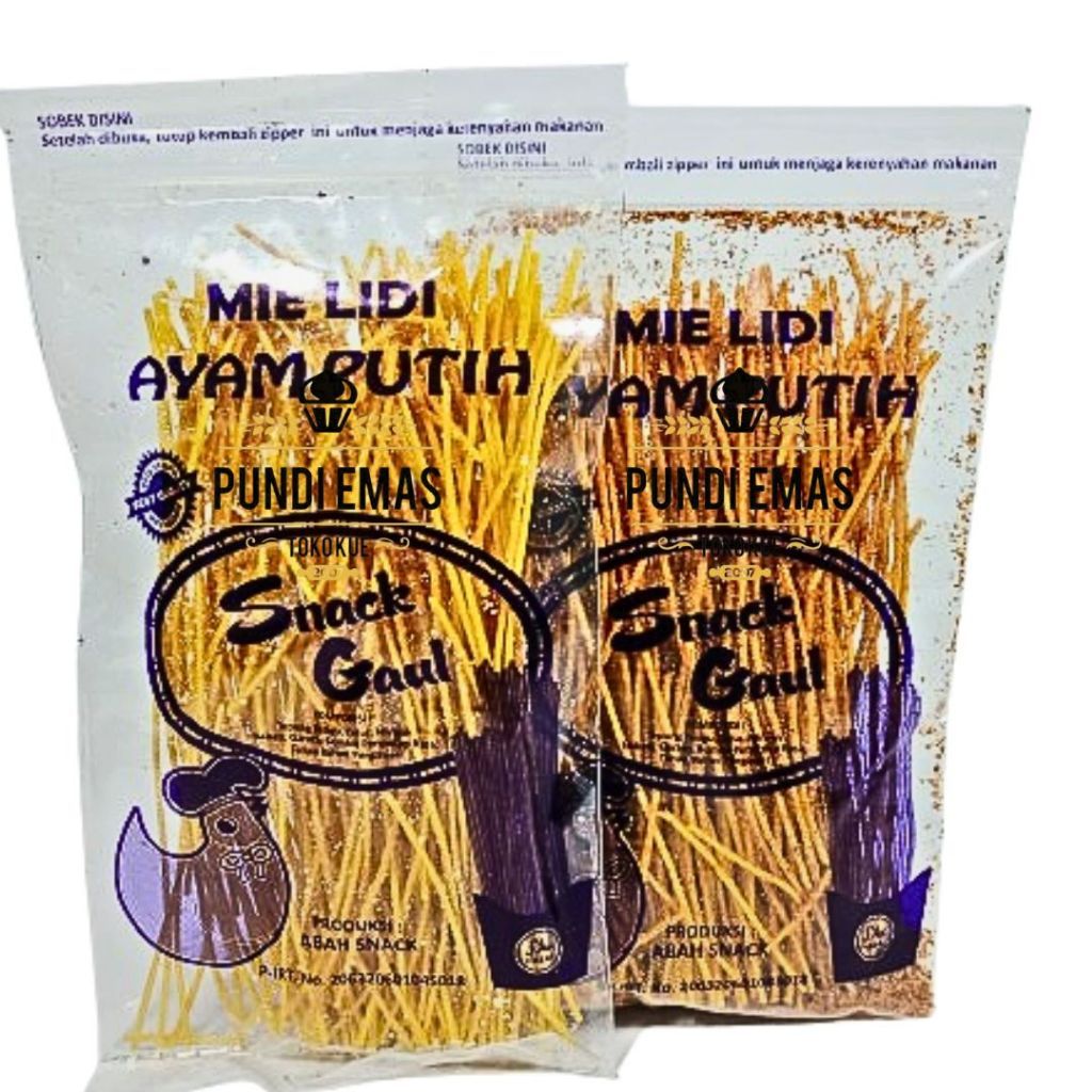 Mie Lidi Mie Lidi Ayam Putih Super Pedas Dan Asin Makanan Ringan Cemilan Pedas