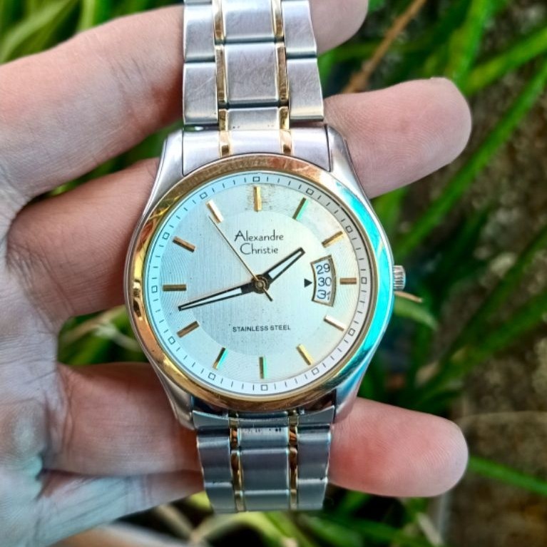 Jam Tangan Pria Alexandre Christie Classic Steel Quartz Original