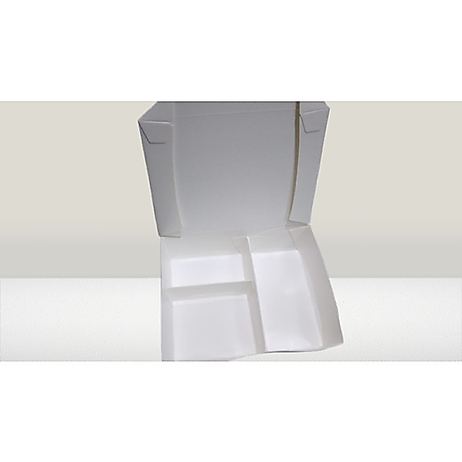 [10pcs] Paper Lunch Box Sekat 3