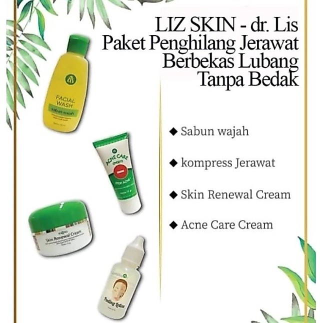 LIZ Skin dr Lis Paket Penghilang Jerawat Berbekas Hitam Tanpa Bedak