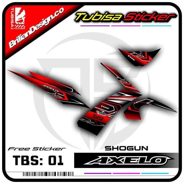Sticker Striping Variasi Suzuki Axelo - Stiker Striping Motor Suzuki Axelo . TBS.SF.01 - 1