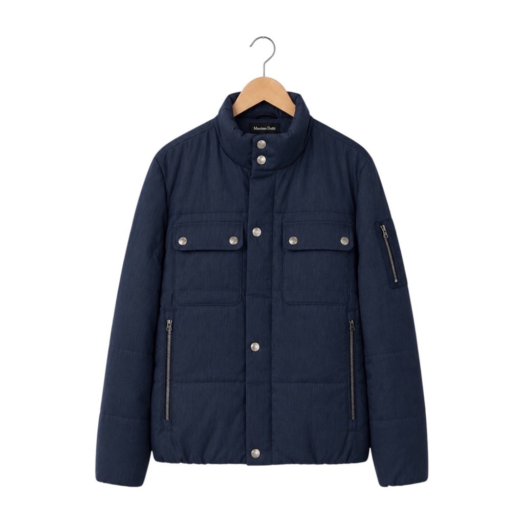 (L) Windbreaker Jacket Massimo Dutti New